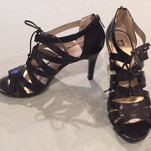 Anne Klein leather upper heels